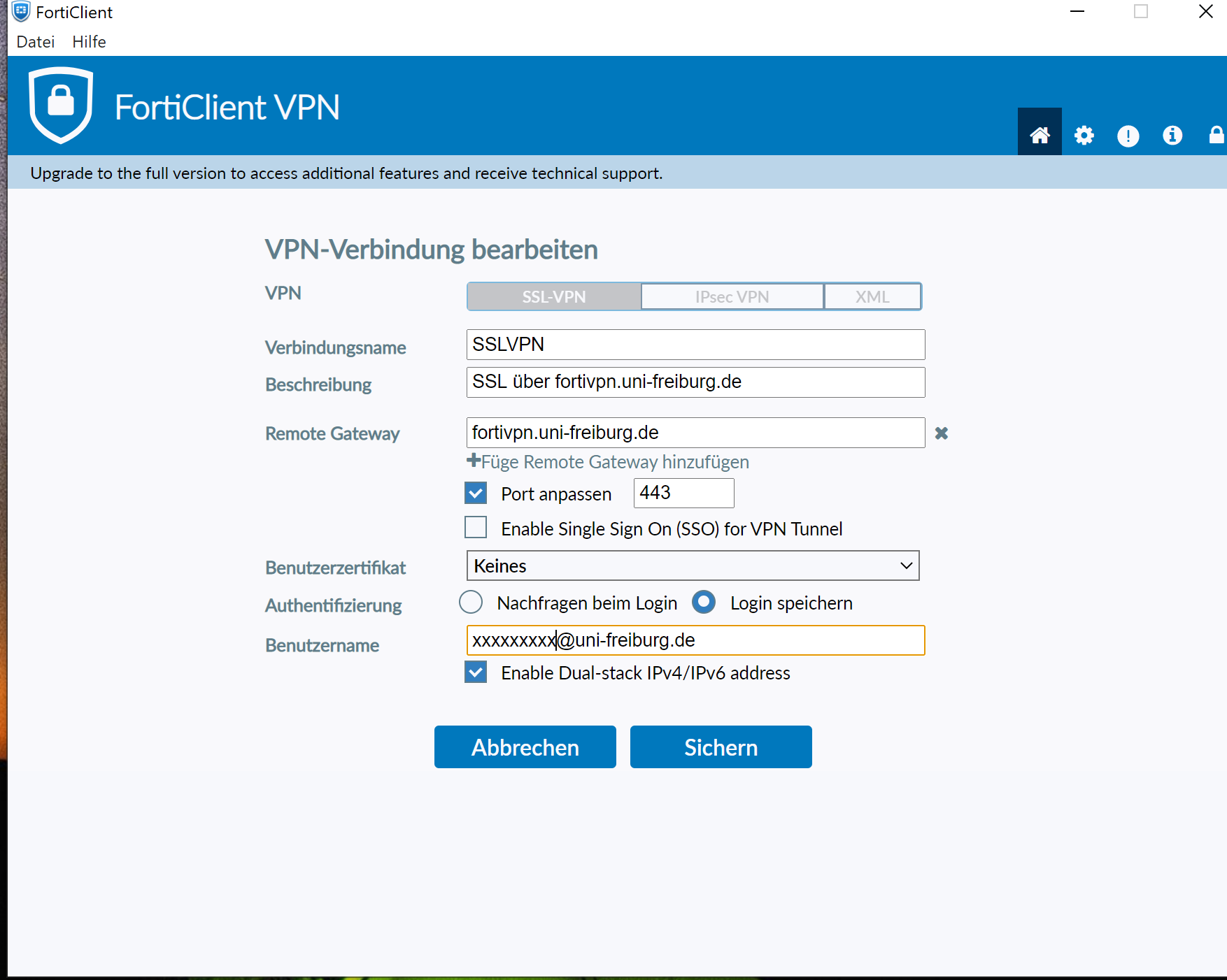 SSL VPN in FortiVPN