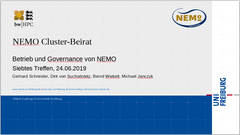 Siebtes Treffen des Cluster-Beirats zu Betrieb und Governance von NEMO