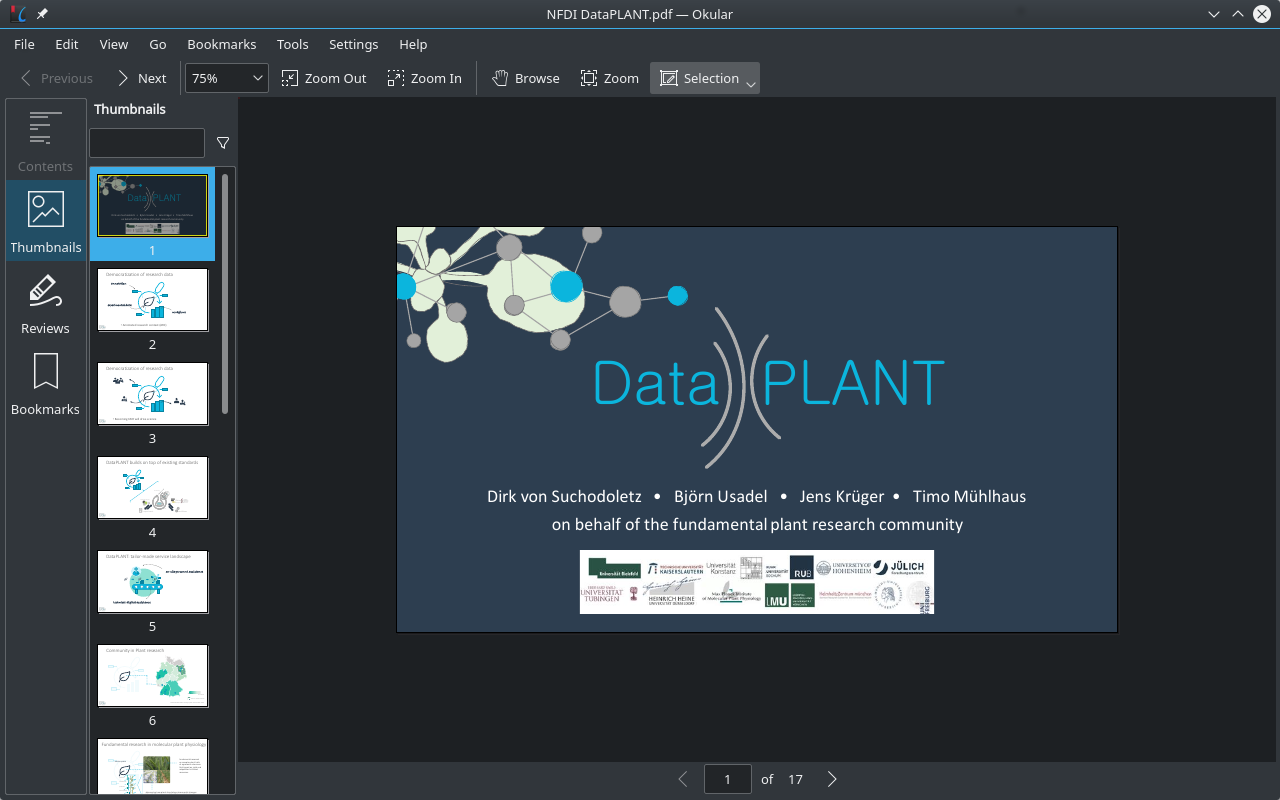 DataPLANT Consortium at NFDI Conference